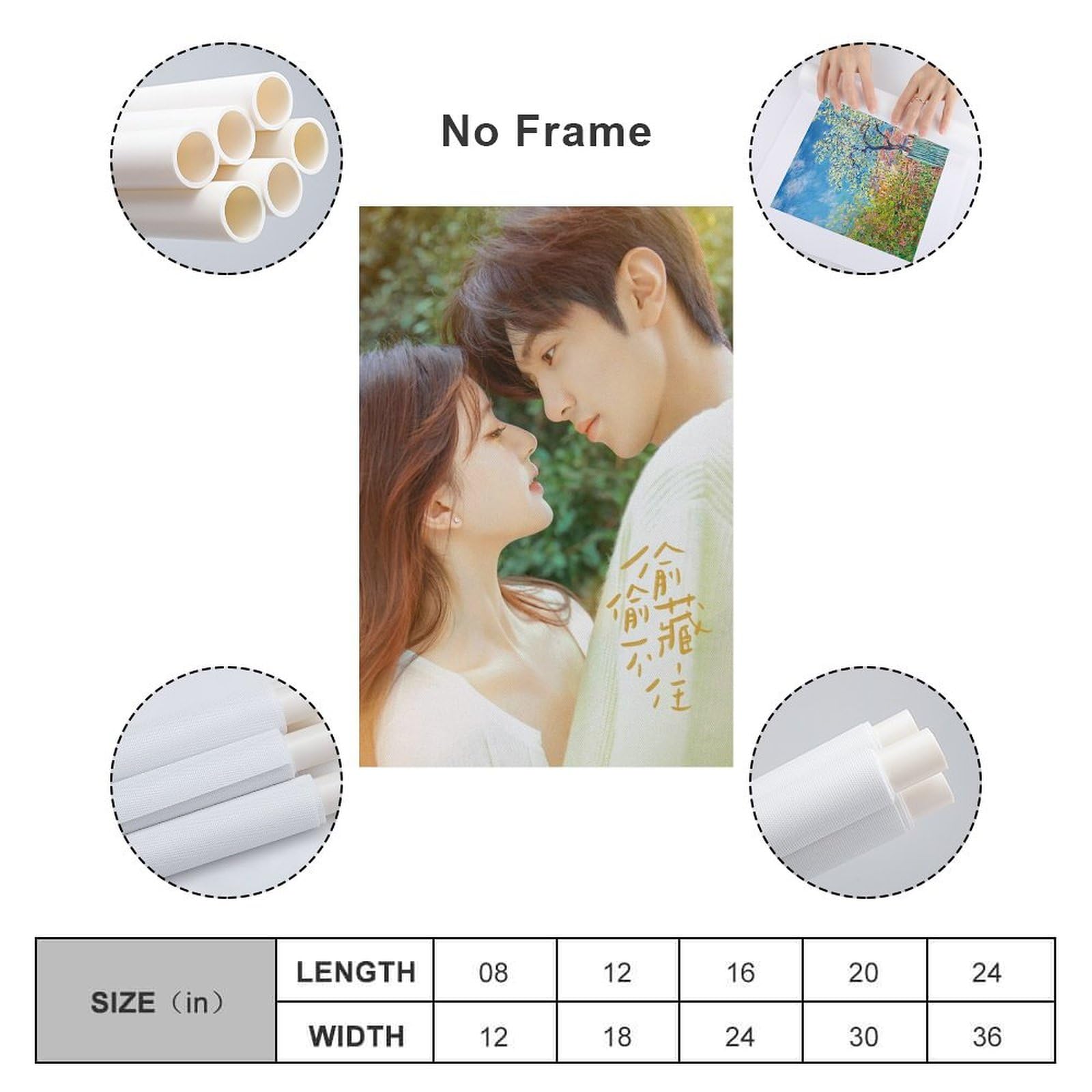 Amazon.com: ZZAMUSDD Hidden Love Tv Poster Canvas Painting